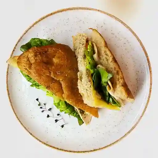Sándwich de jamón de pavo