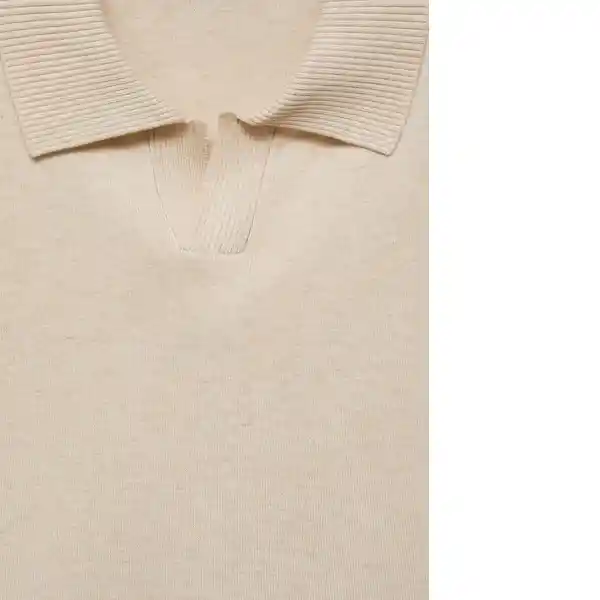 Camisa Polo Lino Arena Talla Xxl Hombre Mango