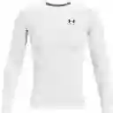 Under Armour Camiseta Heat Gear Compression Blanco Talla SM