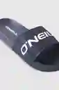 ONeill Sandalias Logo Slide Masculino Azul 8.5