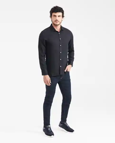 Camiseta Premium Denim Azul Medianoche Ultra Oscuro L Chevignon