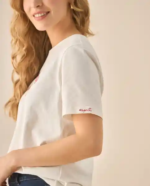 Camiseta Blanco Puro Claro Talla S 603G013 Esprit