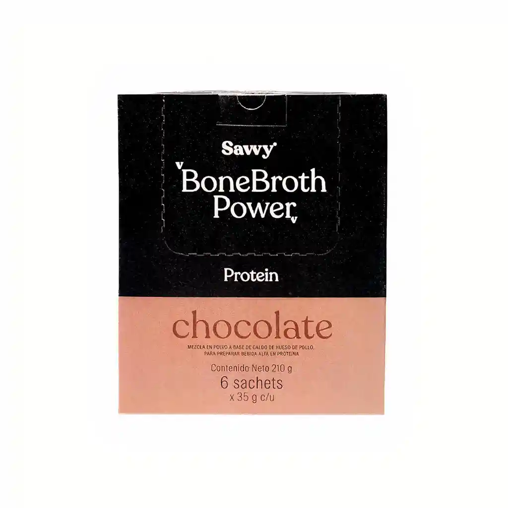 Savvy Proteína de Chocolate Bone Broth