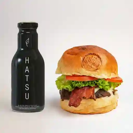 Combo hamburguesa american + hatsu negro