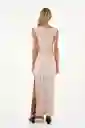 Vestido Largo Bruma Café Talla 02 M
