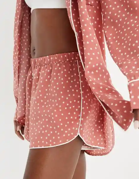 Short de Pijama Rosado Talla X-SMALL American Eagle