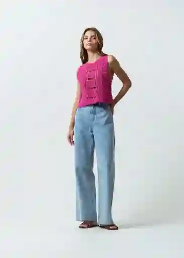 Suéter Tejido Mujer Rosa Rabano L 582G006 Naf Naf