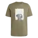 Adidas Camiseta Manga Corta Lifestyle de Hombre Verde Talla S
