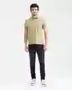 Camiseta Polo Contrast Details Verde Boa Oscuro XL Chevignon