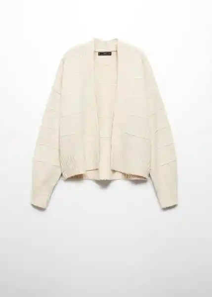 Cárdigan Osito Beige Talla XL Mujer Mango