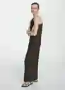 Vestido Almu Khaki Talla S Mujer Mango