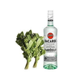 Combo Bacardi Ron Superior + Hierbabuena Turbo