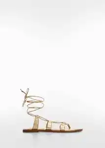 Sandalias Marca 1 Oro Talla 39 Mujer Mango