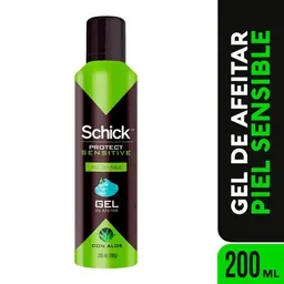 Schick Protect Gel para Afeitar Sensitive con Aloe