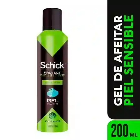 Schick Protect Gel para Afeitar Sensitive con Aloe