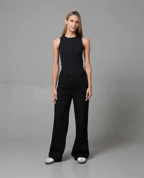 Jean Mujer Negro Talla 10 232G015 Rifle