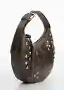 Bolso M Ronda Antracita Talla 99 Mujer Mango