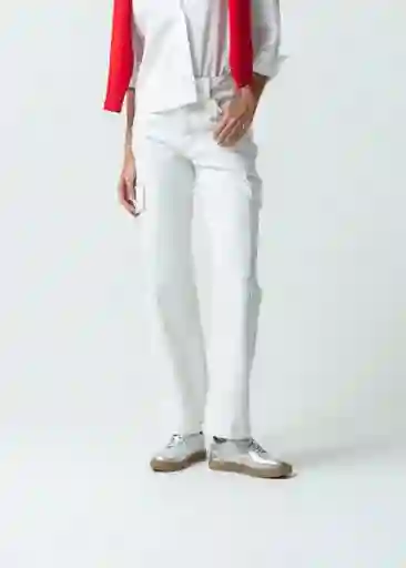 Pantalón Car Mujer Crudo Puro Talla 4 431G303 Naf Naf