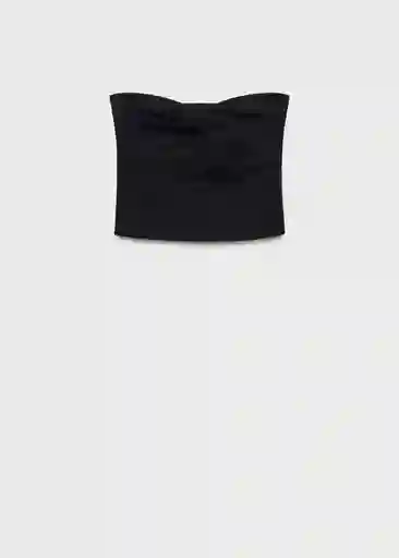 Top Nudo Negro Talla 20 Niñas Mango