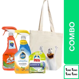 Combo Pato Discos Activos + Pledge Limpia + Mr.Músculo Limón
