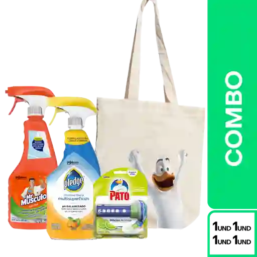 Combo Pato Discos Activos + Pledge Limpia + Mr.Músculo Limón
