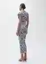 Vestido Irma Negro Talla M Mujer Mango