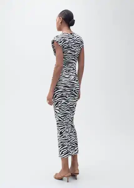 Vestido Irma Negro Talla M Mujer Mango