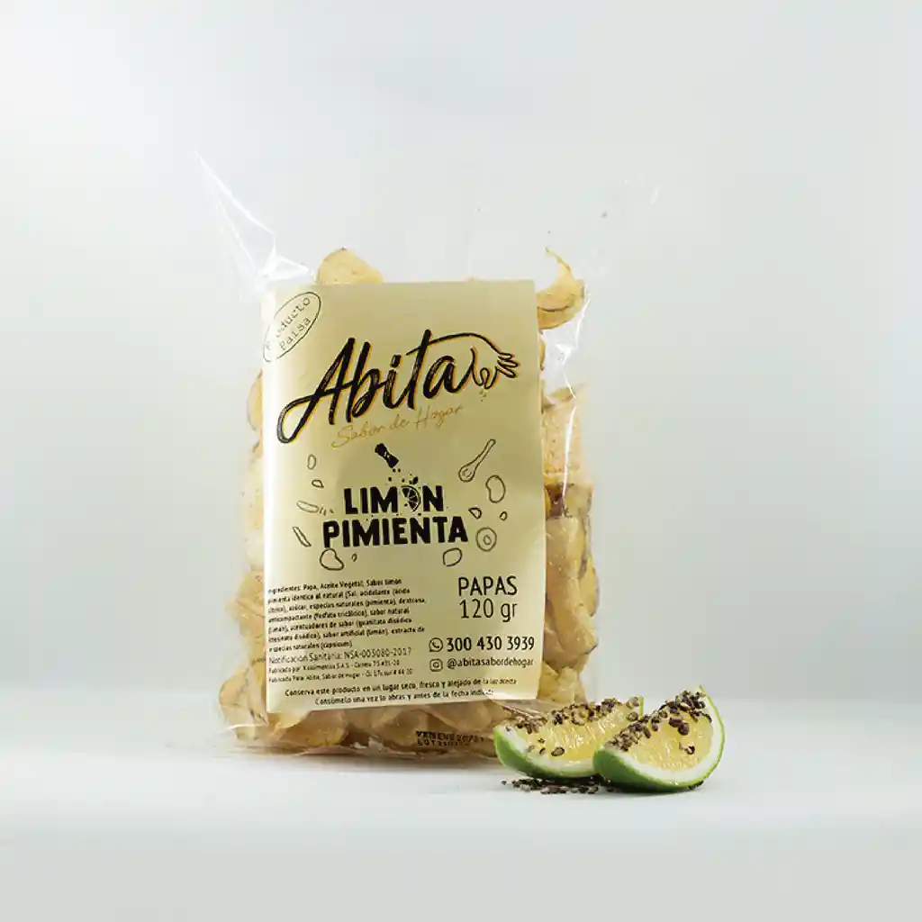 Abita Sabor de Hogar Papas con Limón Pimienta