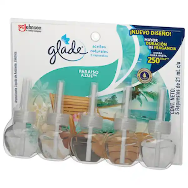 Glade Aromatizante Líquido de Ambiente Paraíso Azul
