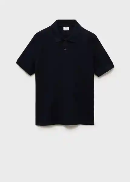 Camiseta Polo Rea Navy Talla M Hombre Mango
