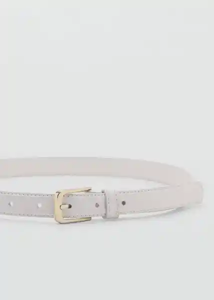 Cinturón Mirta Crudo Talla S Mujer Mango