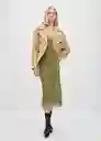 Vestido Sezai Khaki Talla XL Mujer Mango