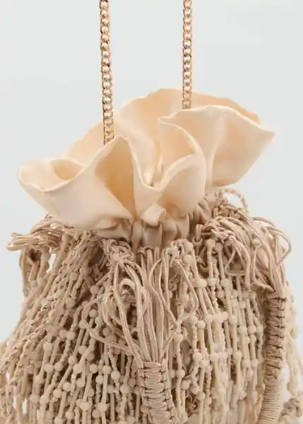 Bolso P Pazo Beige Talla 99 Mujer Mango