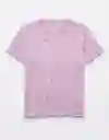 Camiseta Mujer Morado Talla SMALL 9931580 American Eagle