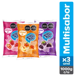 Yogo Yogo Multisabor Bolsa 1000 g x 3 Und