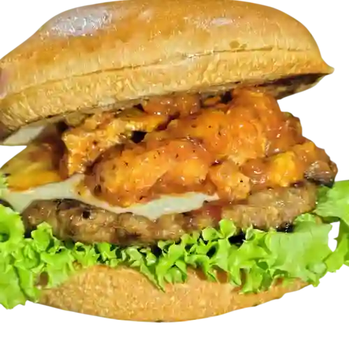 Burger Poderosa y Papitas Artesanales
