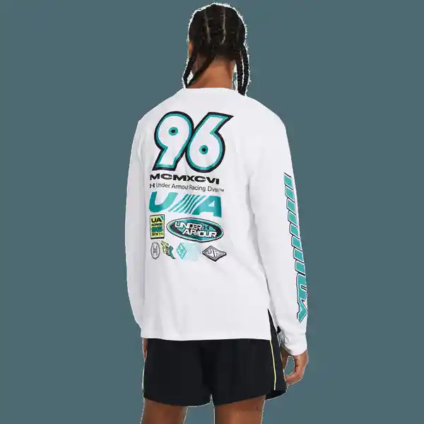 Under Armour Camiseta Run Anywhere ls Blanco LG 1384195-100