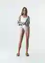 Camiseta Mujer Crudo Puro Claro Talla S 503G048 Naf Naf