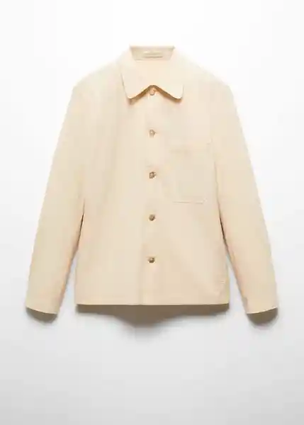 Chaqueta Clay Vainilla Talla L Hombre Mango