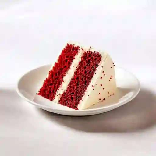 Porcion De Torta Red Velvet.