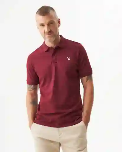 Camiseta Polo Muscle Rojo Zinfandel Oscuro L Chevignon