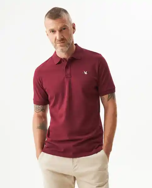 Camiseta Polo Muscle Rojo Zinfandel Oscuro L Chevignon
