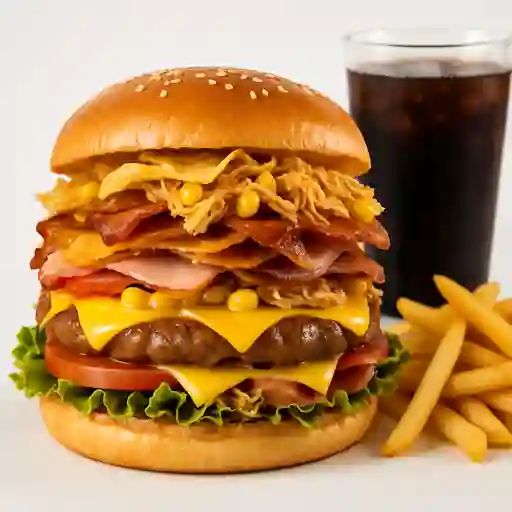 Mega tosha burger - combo