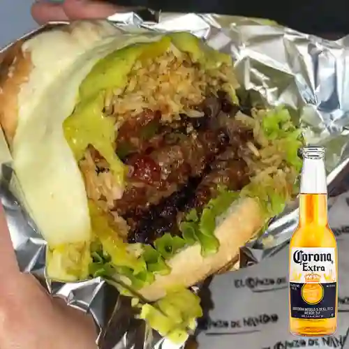 Combo Doble Carne + Corona 330 ml