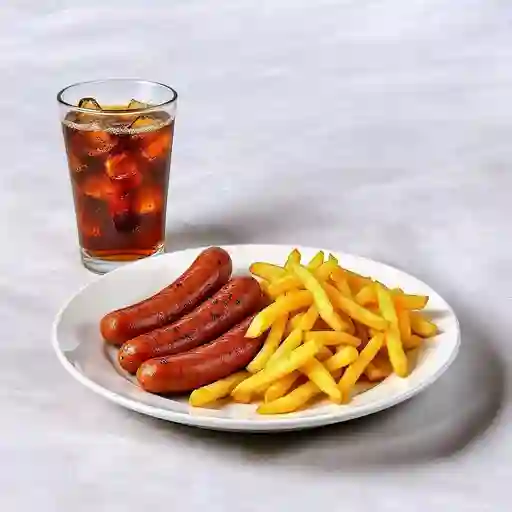 Adiciona Al Chorizo, Porcion De Papa + Gaseosa Por: