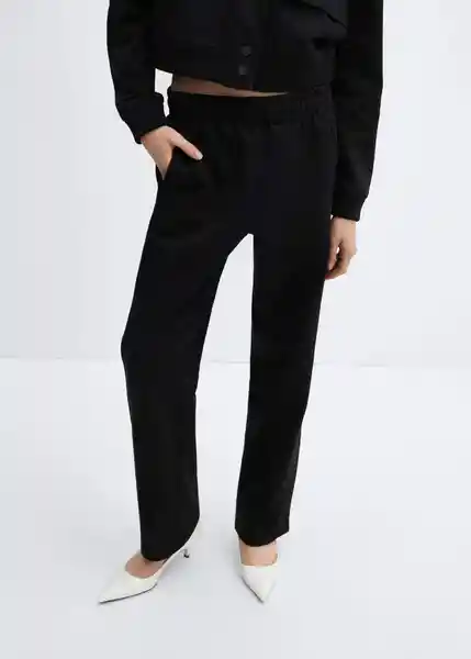 Pantalón Toledo Negro Talla M Mujer Mango