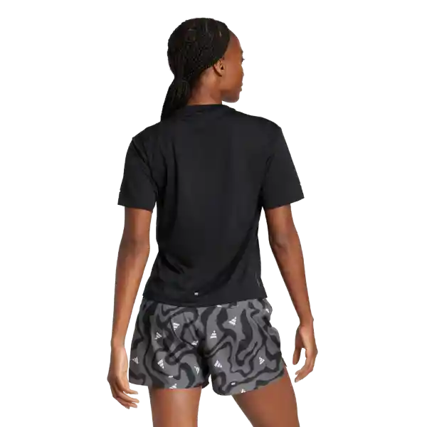 Adidas Camiseta Run It Bl Tee Correr Mujer Negro Talla S