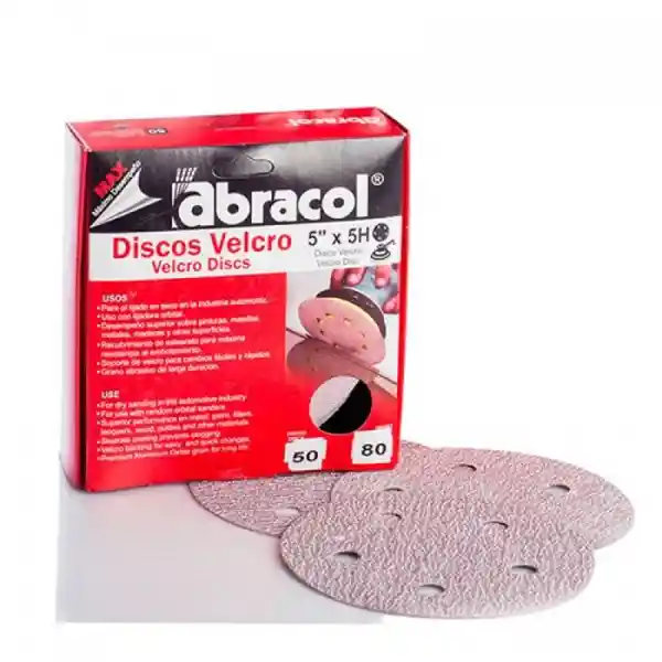 Abracol Disco Velcro Rojo 5 #80