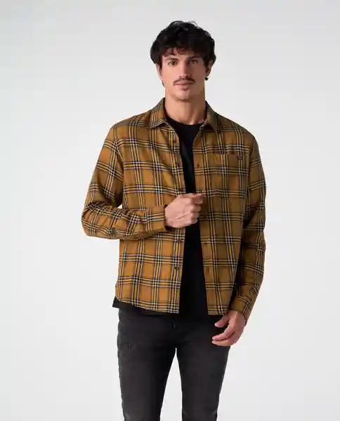 Camisa Hombre Café Talla XL 812G505_CAF180830 Americanino