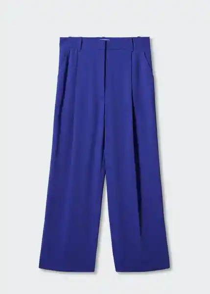 Pantalón Monchi Azul Talla 34 Mujer Mango